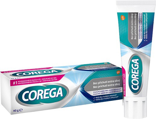 Corega fix. krém bez příchuti 40g | Kosmetické a dentální výrobky - Dentální hygiena - Ostatní dentální výrobky